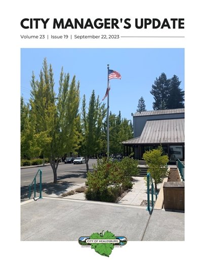 The cover page of the Healdsburg City Manager's Update