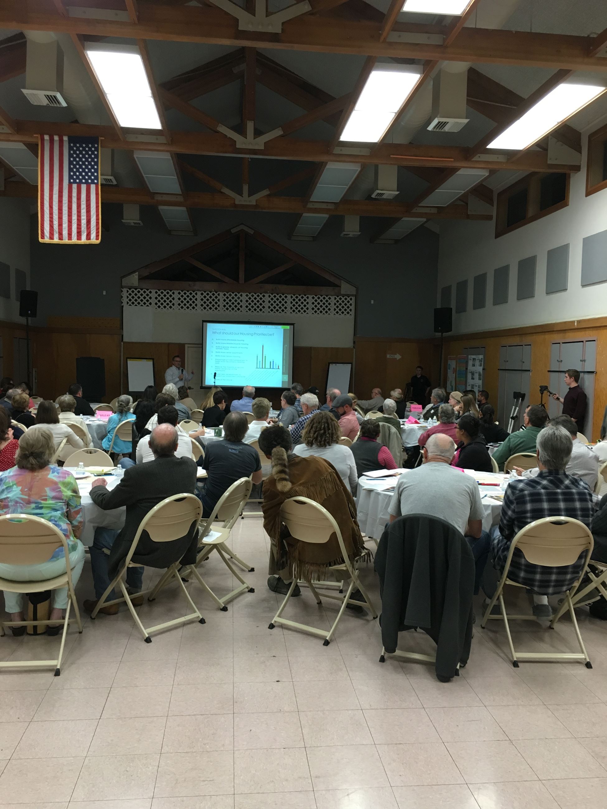 Community Viewing the Presentation